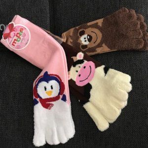 Mopas Fashion Toe Socks-Set of 3